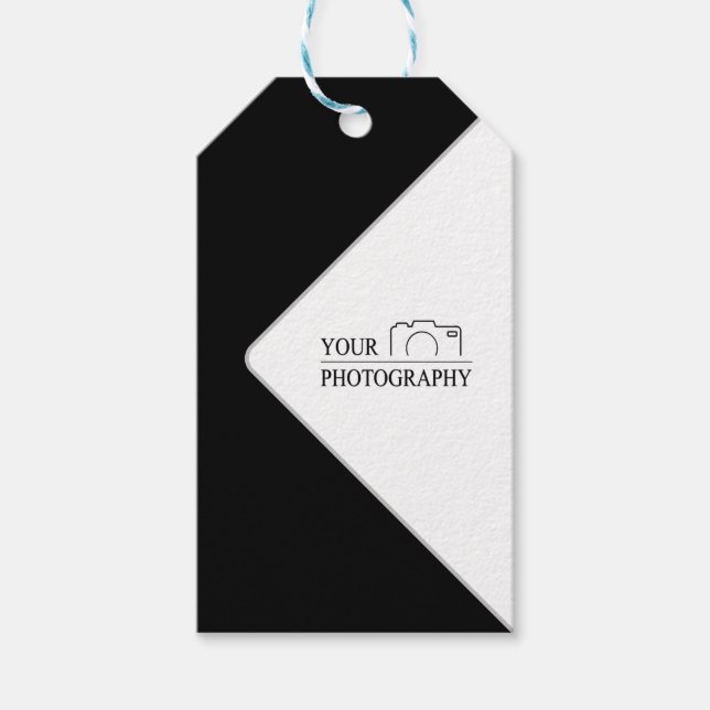 Etiqueta Para Presente Casamento Elegante Adicionar Fotografia Personaliz (Frente)