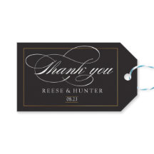 Casamento Elegante Dourado e Negro Moderno Obrigad