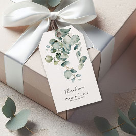 Etiqueta Para Presente Casamento Elegante Eucalyptus Greenery
