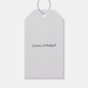Etiqueta Para Presente Casamento Elegante, Mínimo, Planta Amável