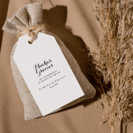 Etiqueta Para Presente Casamento Espanhol Obrigado