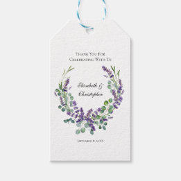 Etiqueta Para Presente Casamento Eucalyptus com Lavanda Boho Personalizad