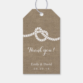 Etiqueta Para Presente Casamento Favorece Burlap De Casando Russo