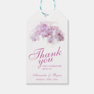 Etiqueta Para Presente Casamento Floral de Flor de Flor com Orquídea Ros