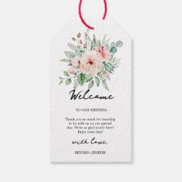 Etiqueta Para Presente Casamento Floral de Jardim de Verão