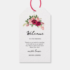 Etiqueta Para Presente Casamento Floral de Jardim de Verão