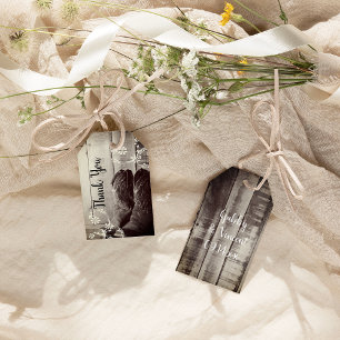 Etiqueta Para Presente Casamento Floral Ocidental Rustic Cowboy Boots