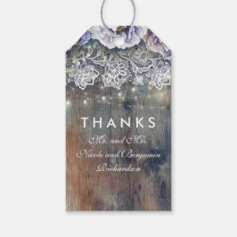 Etiqueta Para Presente Casamento Floral Russo de Maroon Vintage