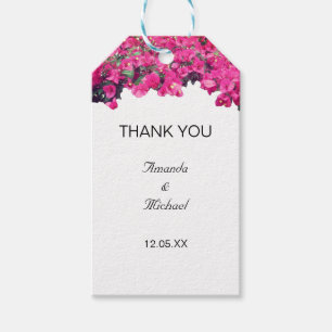 Etiqueta Para Presente Casamento Floral Tropical