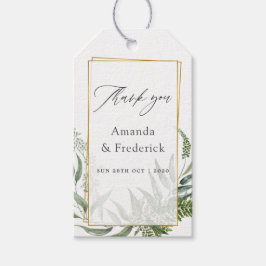 Etiqueta Para Presente Casamento Geométrico Eucalyptus Watercolor