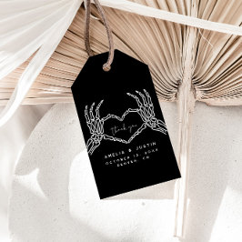 Etiqueta Para Presente Casamento Gótico Obrigado A Favor