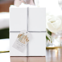 Etiqueta Para Presente Casamento Lésbico Personalizado De Flores De Pêsse