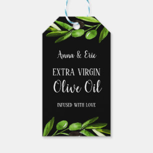 Etiqueta Para Presente Casamento Moderno Elegante De Azeite Virgem Extra