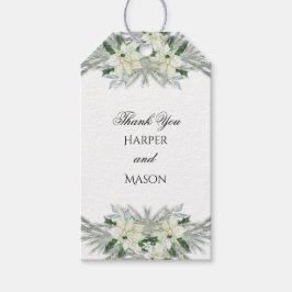 Etiqueta Para Presente Casamento no inverno de Queda Floral Russo