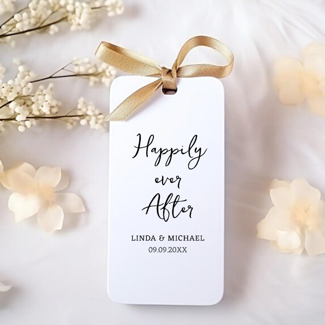 Etiqueta Para Presente casamento, noiva, feliz para sempre, (Criador carregado)