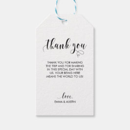 Etiqueta Para Presente Casamento Obrigado Tag do Presente - Kraft