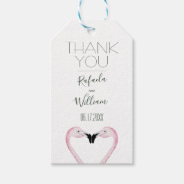 Etiqueta Para Presente Casamento Romântico de Palmas Obrigado