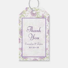 Etiqueta Para Presente Casamento Rosa Roxo Lavanda