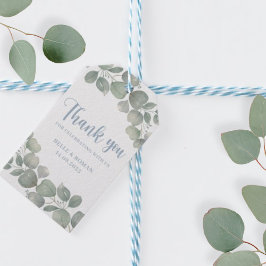 Etiqueta Para Presente Casamento Rustic Boho Watercolor Eucalyptus