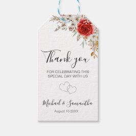 Etiqueta Para Presente Casamento Rustic Rosa Country