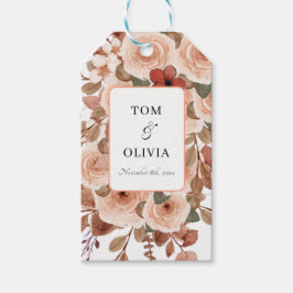 Etiqueta Para Presente Casamento Rustic Wildflower