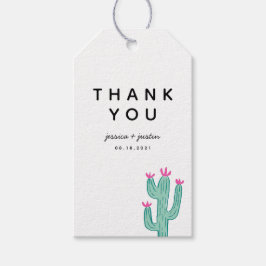 Etiqueta Para Presente Casamento Simples De Cactus Obrigado A Favor