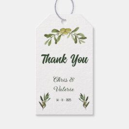 Etiqueta Para Presente Casamento Verde-Oliva