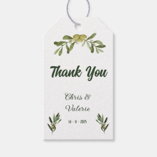 Etiqueta Para Presente Casamento Verde-Oliva