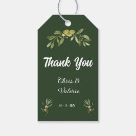 Etiqueta Para Presente Casamento Verde-Oliva