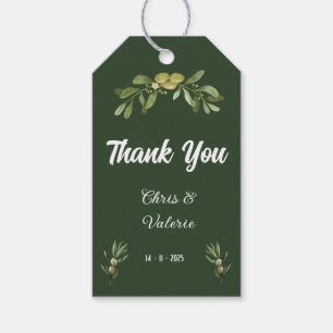 Etiqueta Para Presente Casamento Verde-Oliva