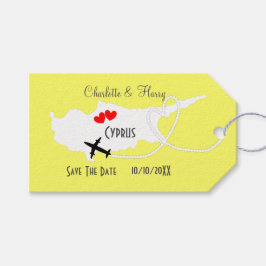 Etiqueta Para Presente Casamentos No Estrangeiro De Chipre Exceto A Data