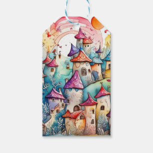 Etiqueta Para Presente Castelo mágico da Terra Fairyland