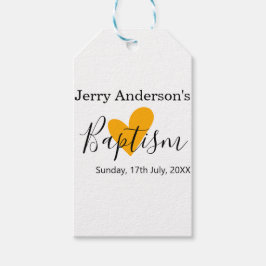 Etiqueta Para Presente Catholic baptism kids modern simple QR minimal