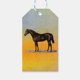Etiqueta Para Presente Cavalo de Brown
