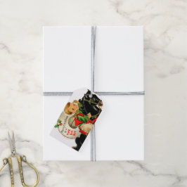 Etiqueta Para Presente cavalo natal vintage retro