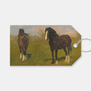 Etiqueta Para Presente Cavalos Pastando (por Rosa Bonheur)