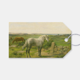 Etiqueta Para Presente Cavalos Perto da Costa Marítima (por Rosa Bonheur)