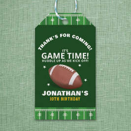 Etiqueta Para Presente Celebration: Football Field Birthday boy