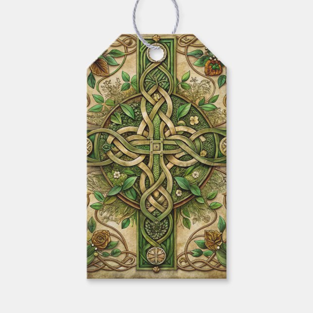 Etiqueta Para Presente Celtic Cross  (Frente)