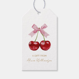 Etiqueta Para Presente Cerejas de Coquetes Cute Personalizadas Presente d