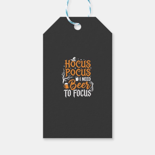 Etiqueta Para Presente Cerveja Hocus Pocus Design de Halloween_1 (Frente)