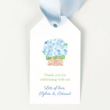 Cesta Chic de Hortênsias para Casamento Primavera 