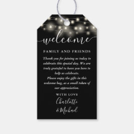 Etiqueta Para Presente Cesta de Boas-vindas de Favors de Casamento Luzes 