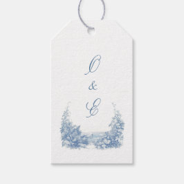 Etiqueta Para Presente Cesto Barroco Azul-Dusty Vitorioso