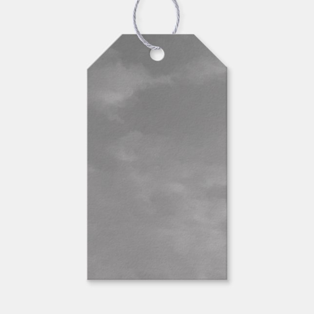 Etiqueta Para Presente Céu de Cinzas Personalizável (Frente)