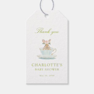 Etiqueta Para Presente Chá da Mamãe Bunny na Primavera