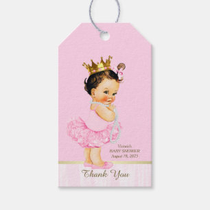 Etiqueta Para Presente Chá de Bebê Bailarina Princesa Tutu Rosa