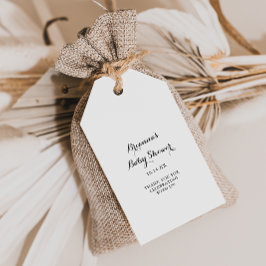 Etiqueta Para Presente Chá de Bebê de Caligrafia Moderna