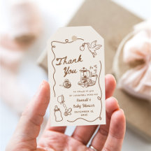 Chá de Bebê do Café Desenhado Está Cozinhando