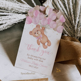 Etiqueta Para Presente Chá de Bebê do Ursinho Nós mal podemos esperar